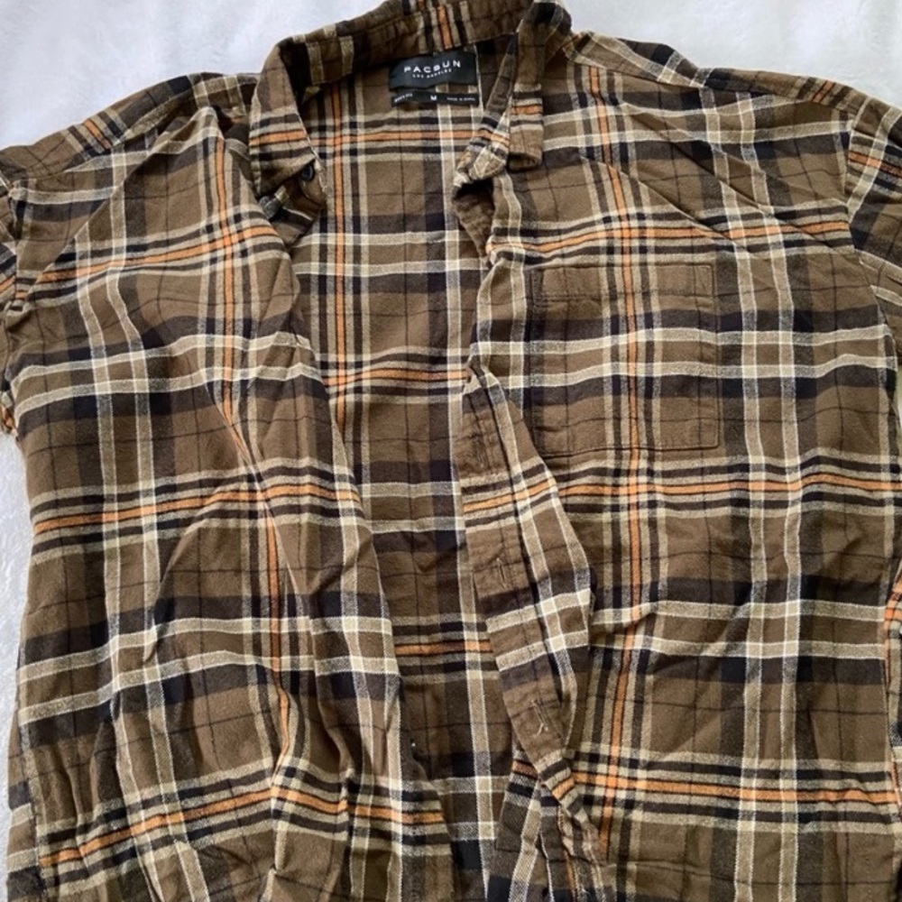 Pacsun Brown Flannel